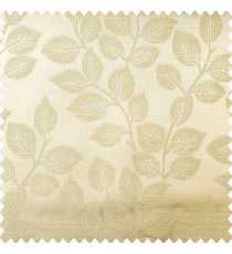 Beige color natural leaf texture finished surface horizontal lines polyester main curtain